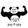 gay 熊猫头 搞怪 搞怪 逗