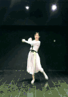 美女 跳舞 灯光 张嘴