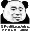 金馆长 熊猫头 八字眉 因为我只是一只熊猫