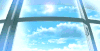 天空 窗外 蝴蝶 动漫