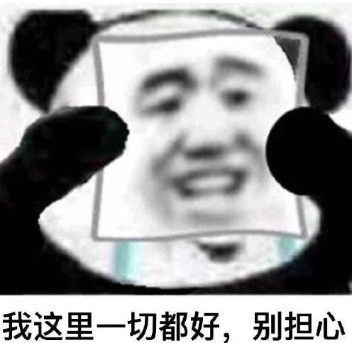 熊猫头 沙雕 双重人格 我没事啊 蠢萌
