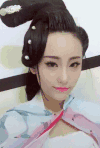 美女 开心 微笑 注视