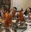 烧鸡 自助餐 搞笑 兴奋