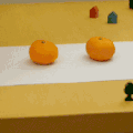 艺术设计 视错觉 3D 画 橘子