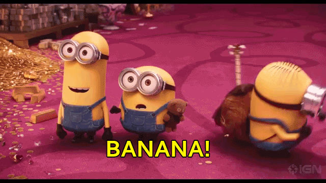 香蕉 banana 小黄人 可爱 搞笑