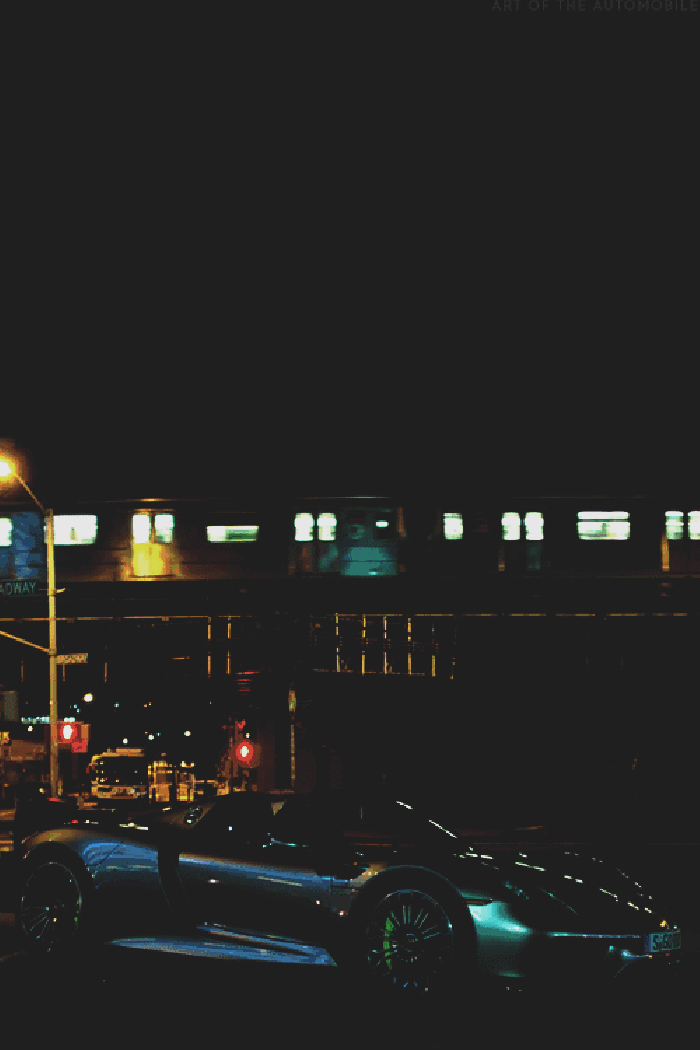 都市 火车 夜景 唯美