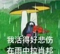 卡通 蘑菇 下雨 我活得好悲伤在雨中拉肖邦