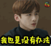 白敬亭 soogif soogif出品 我也是没有办法 无奈