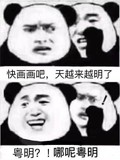 熊猫头 悄悄话 搞笑 雷人 斗图 快画画吧,天越来越明了粤明?!哪呢粤明