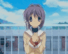 clannad 二次元 动漫 脸红 藤林椋