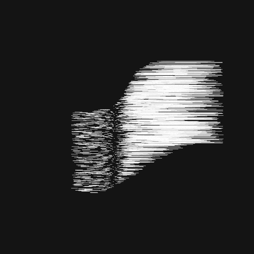 完美的环 有生气的 黑色和白色 p5art 波动 创造性的编码 处理 正弦波