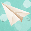纸飞机 背景 灯光 飞翔
