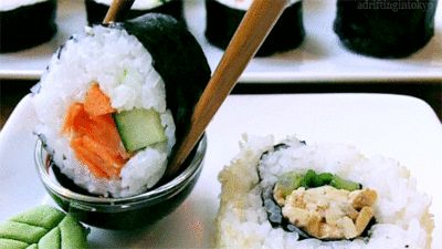 寿司 sushi food 沾酱 酱油 黄瓜 胡萝卜 日料
