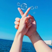 可爱 手势 情侣 虐狗 暖心