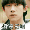 真是无语 无语 易烊千玺 soogif soogif出品