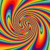 迷幻的 psychedelic 转圈 眼花