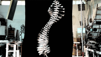 雕塑 力学 螺旋 骨架 科学实验 Anthony Howe