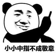 暴漫 文字表情包 小小中指不成敬意 搞笑 逗 沙雕
