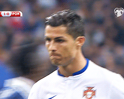 c罗 世界杯 足球 抿嘴 紧张 Cristiano Ronaldo