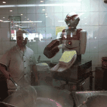厨师 机器人 削面 搞笑