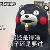 卡通 熊本熊 奶还是要喝 日子还是要过 搞怪