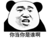 暴漫 文字表情包 你当你是谁啊 搞笑 沙雕 魔性