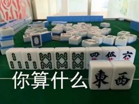 麻将 打牌 你算什么东西 嫌弃 搞怪 逗