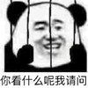 暴漫 熊猫头 你看什么呢 我请问 搞怪 逗