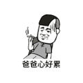斗图 黑白动图 金馆长 爸爸心好累 soogif soogif出品