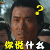 水浒传 央视版 电视剧 古装 你说什么 懵 问号 soogif soogif出品