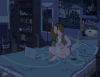 动漫 发光 晚安 夜晚