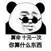 熊猫人 算命 你算什么东西 生气 搞怪 逗