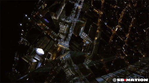 定点跳伞 base jumping 纽约帝国大厦 上帝视角