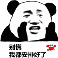 别慌 熊猫头 安排 搞笑 逗