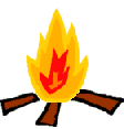 火焰 木材 跳动 红色
