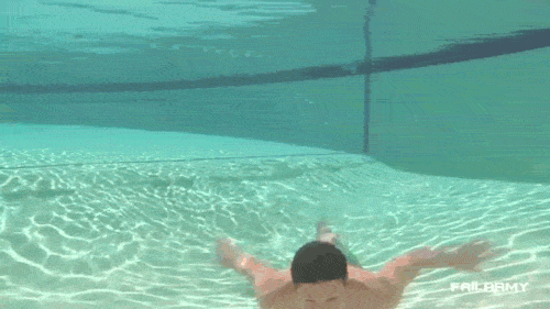 游泳 玻璃 男人 撞击 懵逼 swimming sports