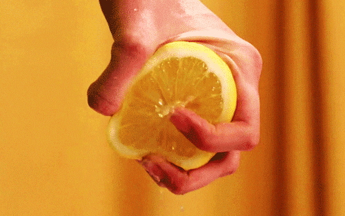 柠檬 手指 黄色 柠檬水