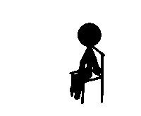 小人 强势 打架 动画 简笔画 stick figure