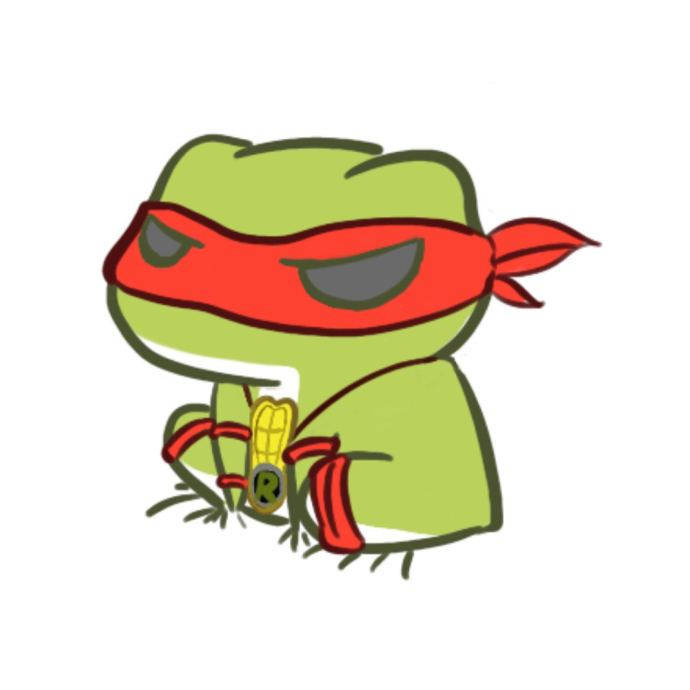 卡通 青蛙 忍者神龟 红色眼罩