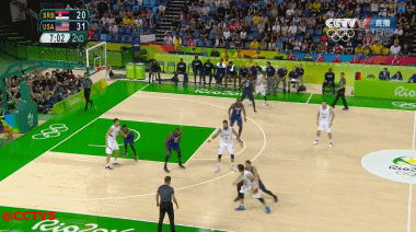奥运会 里约奥运会 男篮 决赛 金牌 美国 塞尔维亚 赛场瞬间