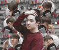 型男 可爱 exo D.O. 撩发