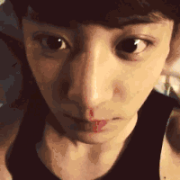 EXO 朴灿烈 可爱 眨眼