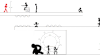 小人 枪战 打架 逗逼 动画 简笔画 stick figure