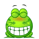 青蛙 呲牙 大笑 抖动