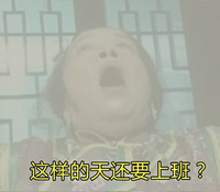 李明启 容嬷嬷 还珠格格 这样的天还要上班 斗图