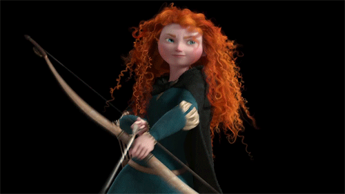 勇敢传说 梅莉达公主 果断 英气 动画 迪士尼 皮克斯  Brave Disney