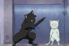 热血 燃 银魂 武士 黑猫 白猫 目瞪口呆 训练 拟人 二次元