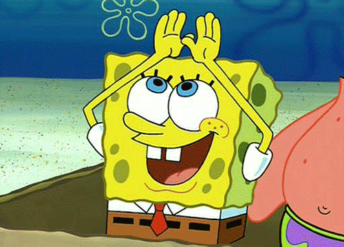 海绵宝宝 SpongeBob 彩虹 字幕 给你个表情 自己体会