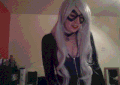 美女 性感 cosplay 手势 心形