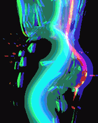 视觉 朋克 迷幻 彩虹 霓虹灯 visual